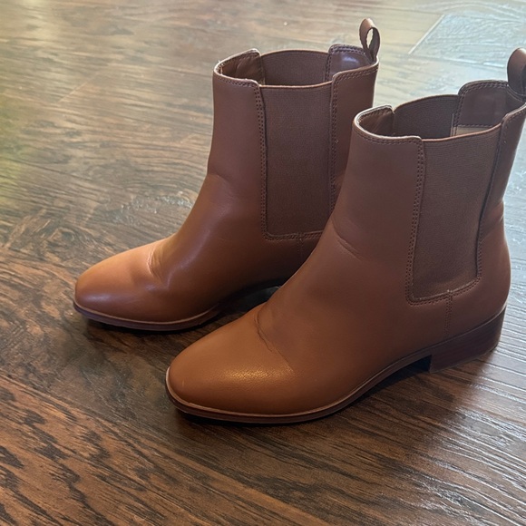 J. Crew Tan Vegan Faux Leather Ankle Boots - Picture 5 of 16
